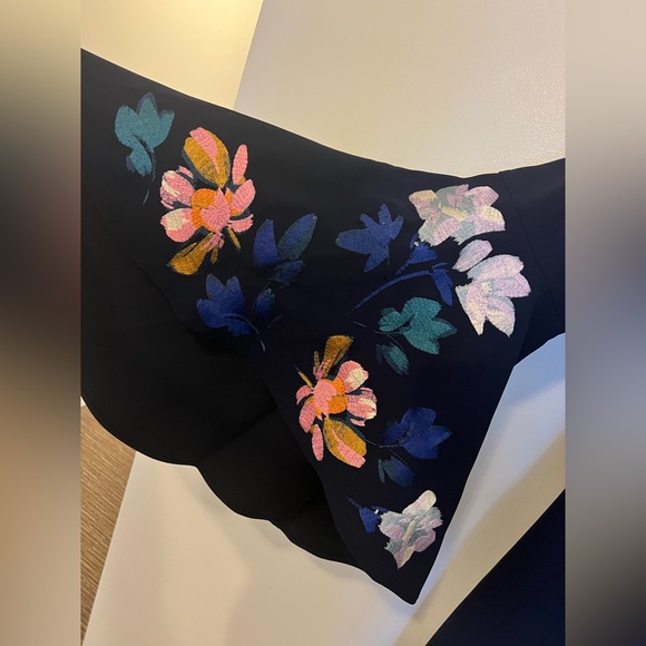 Marciano blue dress with embroidered bell sleeves - Picture 3 of 5